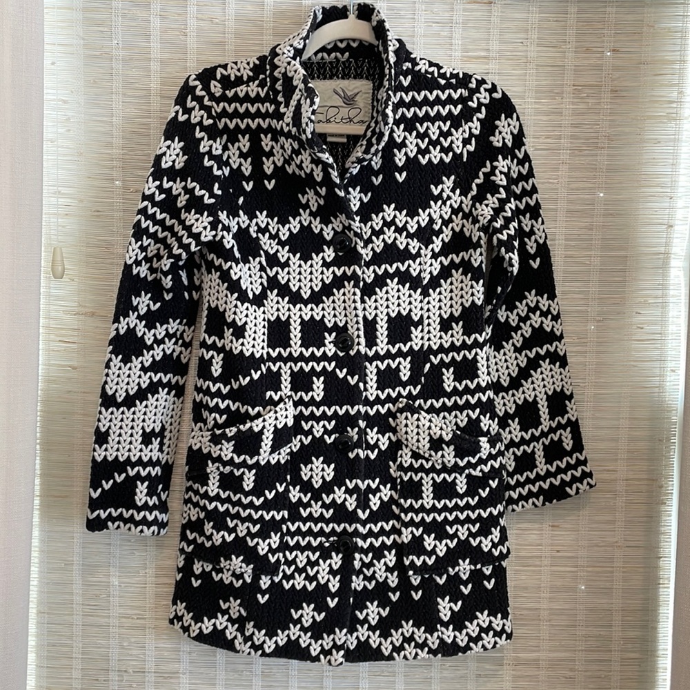 Tabitha Black And White Jacket Anthropologie